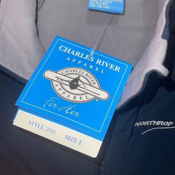 NORTHRUP GRUMMAN Charles River For Her Apparel FULL ZIP JACKET - SIZE LARGE - Picture 3 of 6
